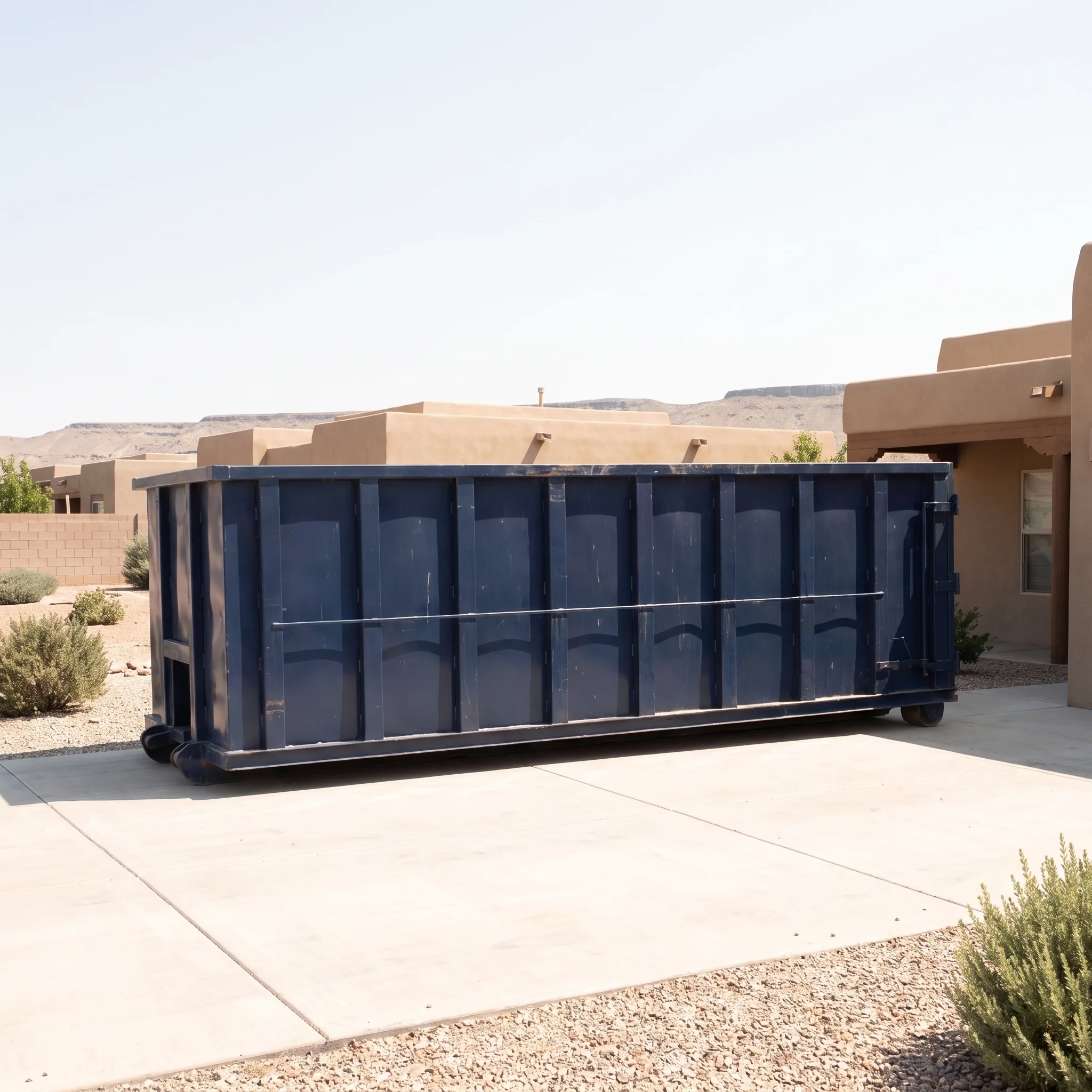 Dumpster on a Anthony, NM job site